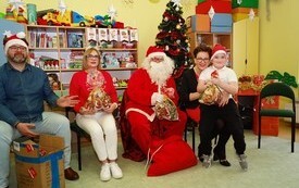 Mikołaj wśr&oacute;d najmłodszych (przredszkola, oddziały przedszkolne, punkty dziennej opieki) 54