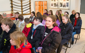 Młodzież z Krynek w Izbie Tradycji i Dziedzictwa Kulturowego Gminy Brody 5