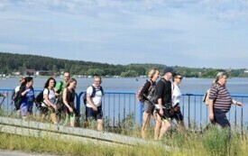 Wędrowali podczas pieszego maratonu &bdquo;Wok&oacute;ł Komina&rdquo; 96