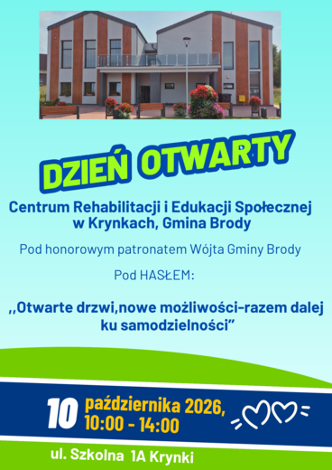 Otwarte drzwi, nowe możliwości. Zapraszamy na Dzień Otwarty CRiES w Krynkach
