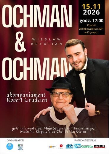 Wiesław Ochman i Krystian Ochman wystąpią razem w Krynkach