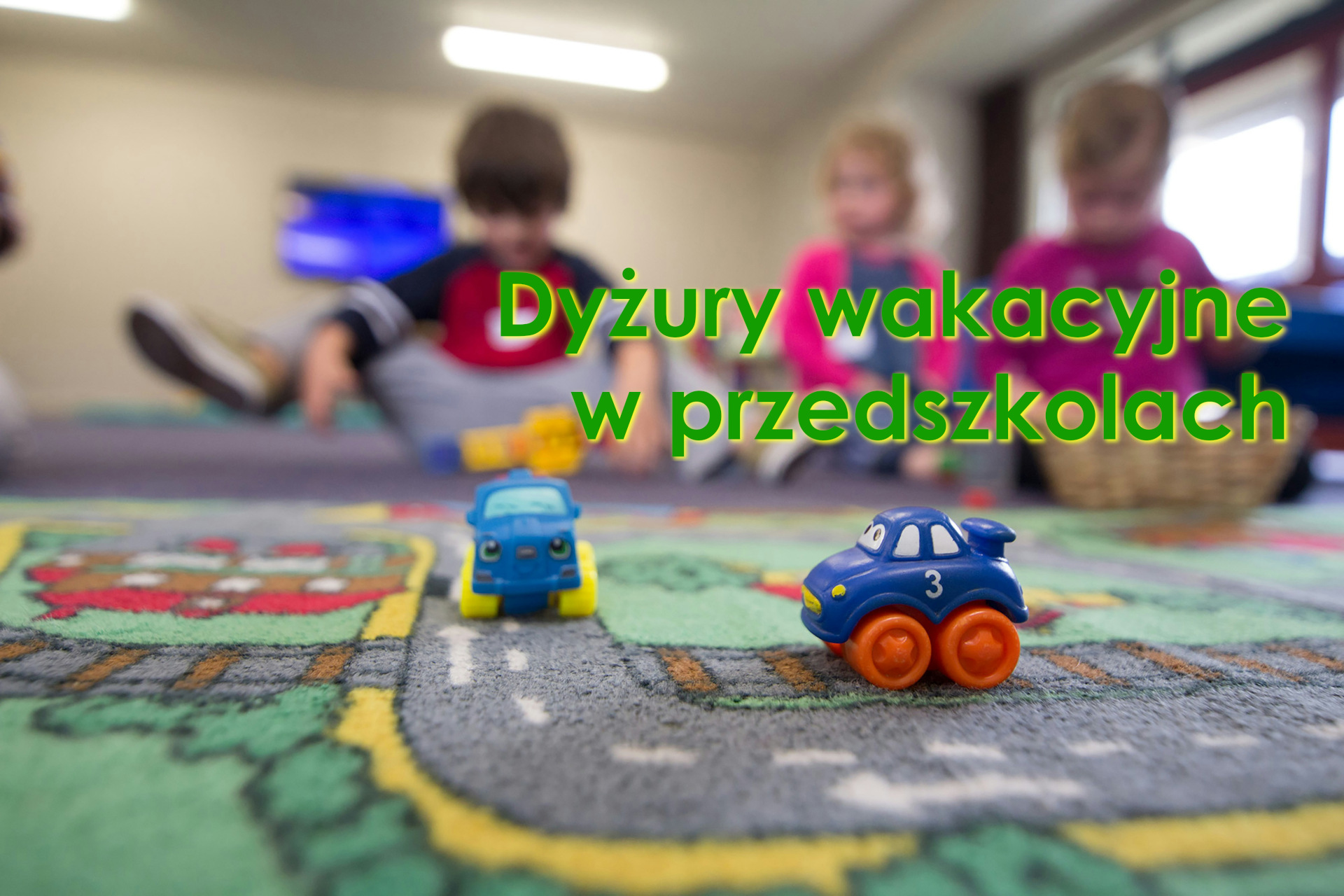 Zdjęcie przedstawiające chłopc&oacute;w bawiących się w&nbsp;przedszkolu. Zarządzeniem W&oacute;jta Gminy brody ustalone zostały następujące terminy dyżur&oacute;w wakacyjnych w&nbsp;przedszkolach prowadzonych przez gminę: &bull;	Publiczne Przedszkole w&nbsp;Lubieni - od 8 do 19 lipca, telefon: 41 271 13 14; &bull;	Publiczne Przedszkole w&nbsp;Stykowie &ndash; od 22 lipca do 2 sierpnia, telefon: 41 271 63 66; &bull;	Publiczne Przedszkole w&nbsp;Rudzie &ndash; od 5 do 16 sierpnia, telefon: 41 271 63 55; &bull;	Publiczne Przedszkole w&nbsp;Krynkach &ndash; od 19 do 30 sierpnia; telefon: 41 271 12 36 i&nbsp;41 271 17 85. Szczeg&oacute;łowych informacji o&nbsp;dyżurach udzielają dyrektorzy plac&oacute;wek oświatowych. 