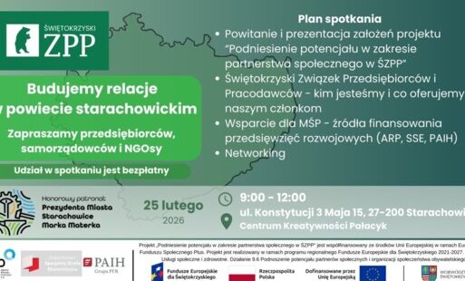 Zdjęcie do Spotkanie sieciujące przedsiębiorc&oacute;w ŚZPP w Starachowicach