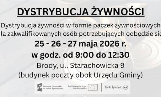 Zdjęcie do Dystrybucja paczek żywnościowych w ostatnim tygodniu maja