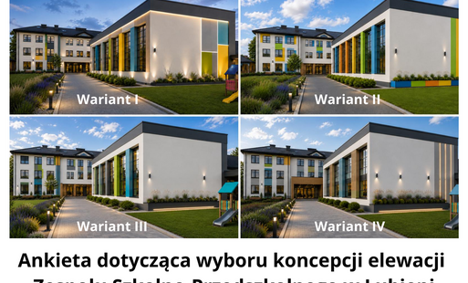 Ankieta dotycząca wyboru koncepcji elewacji ZSP w Lubieni