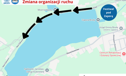 Uwaga kierowcy. Tymczasowa zmiana organizacji ruchu podczas Festiwalu pod Zaporą (11-12 lipca 2026)
