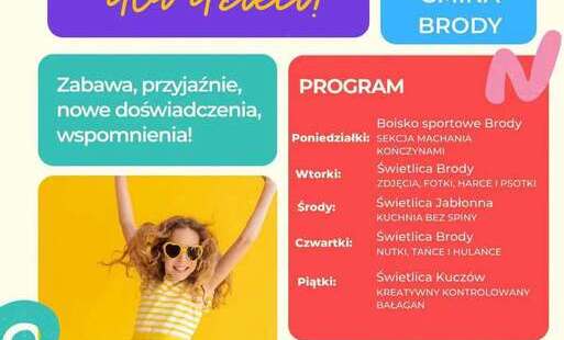 Zdjęcie do Ruszyły &bdquo;Wakacje w Gminie&rdquo; z Centrum Kultury i Rekreacji w Brodach