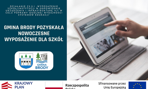 Zdjęcie do Nowoczesne wyposażenie trafiło do szk&oacute;ł z Gminy Brody