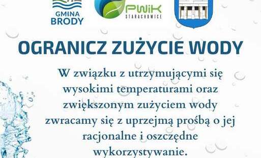Oszczędzamy zużycie wody - grafika