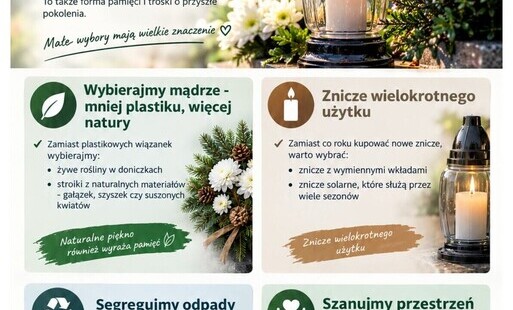 Zdjęcie do Dzień Zaduszny. Pamiętajmy z szacunkiem dla bliskich i dla natury 