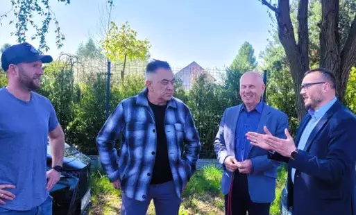 Przekazanie terenu budowy wykonawcy inwestycji drogowej w Lipiu