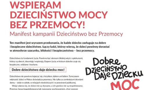 Zdjęcie do ZSP w Lubieni wspiera kampanię &bdquo;Dzieciństwo bez Przemocy&rdquo;!